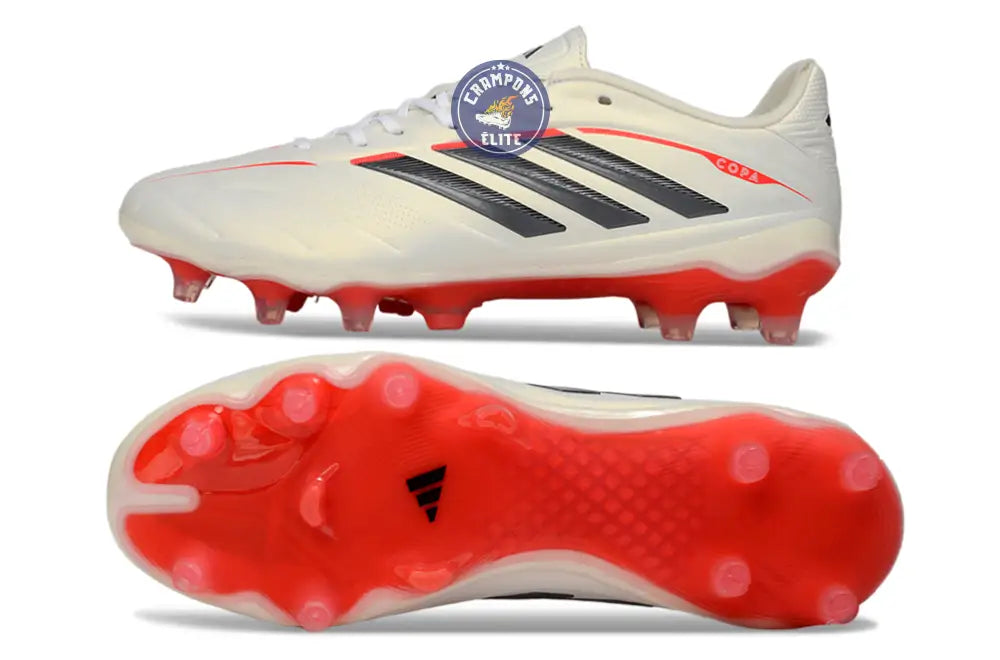 COPA PURE ELITE 4 FG BORN FOR GOALS - BLANC/ARGENTÉ/NOIR/LUCID RED
