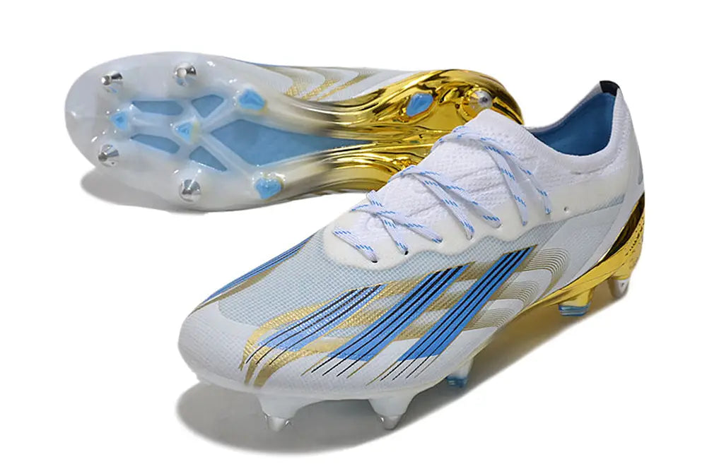Crazyfast Messi.1 SG Las Estrellas - Blanc/Bleu/Doré ÉDITION LIMITÉE