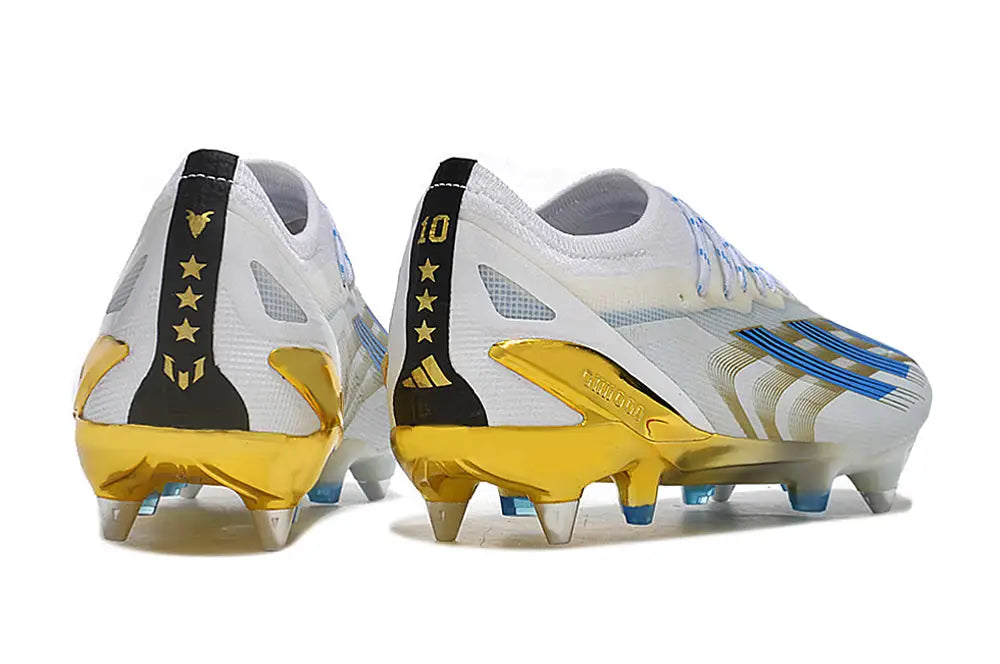 Crazyfast Messi.1 SG Las Estrellas - Blanc/Bleu/Doré ÉDITION LIMITÉE
