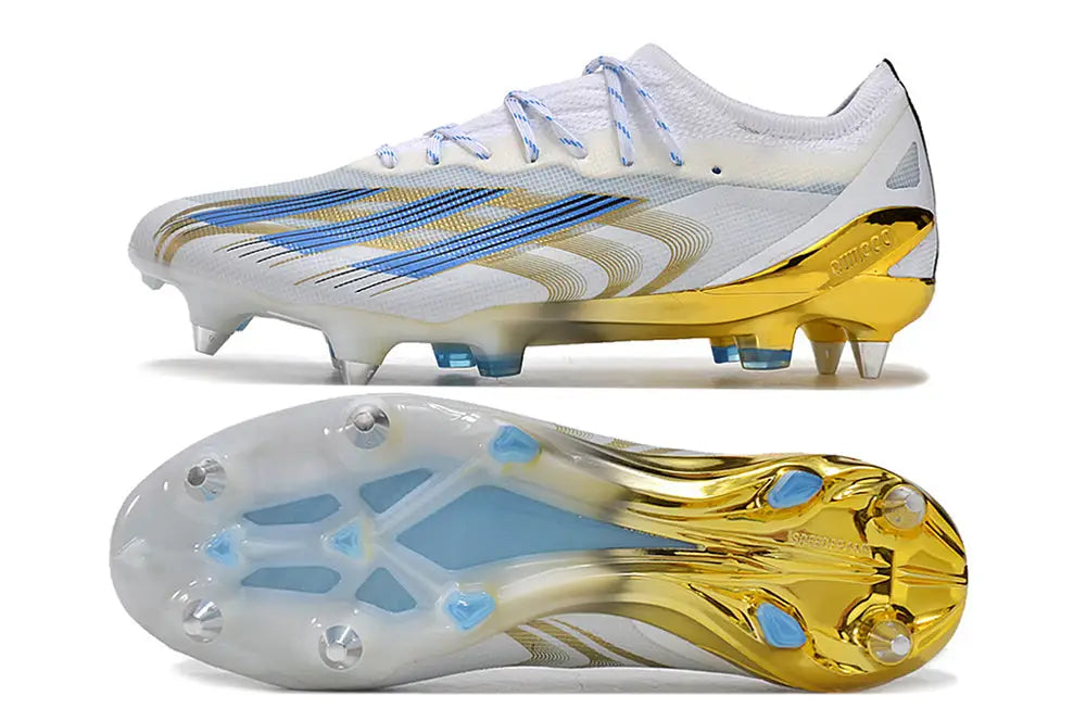Crazyfast Messi.1 SG Las Estrellas - Blanc/Bleu/Doré ÉDITION LIMITÉE
