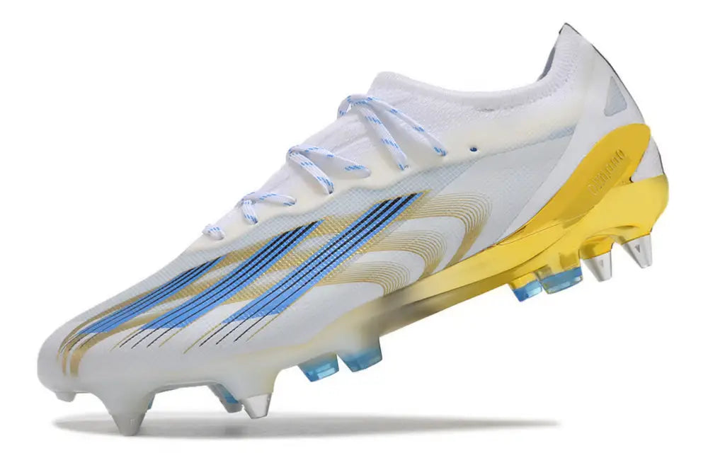 Crazyfast Messi.1 SG Las Estrellas - Blanc/Bleu/Doré ÉDITION LIMITÉE