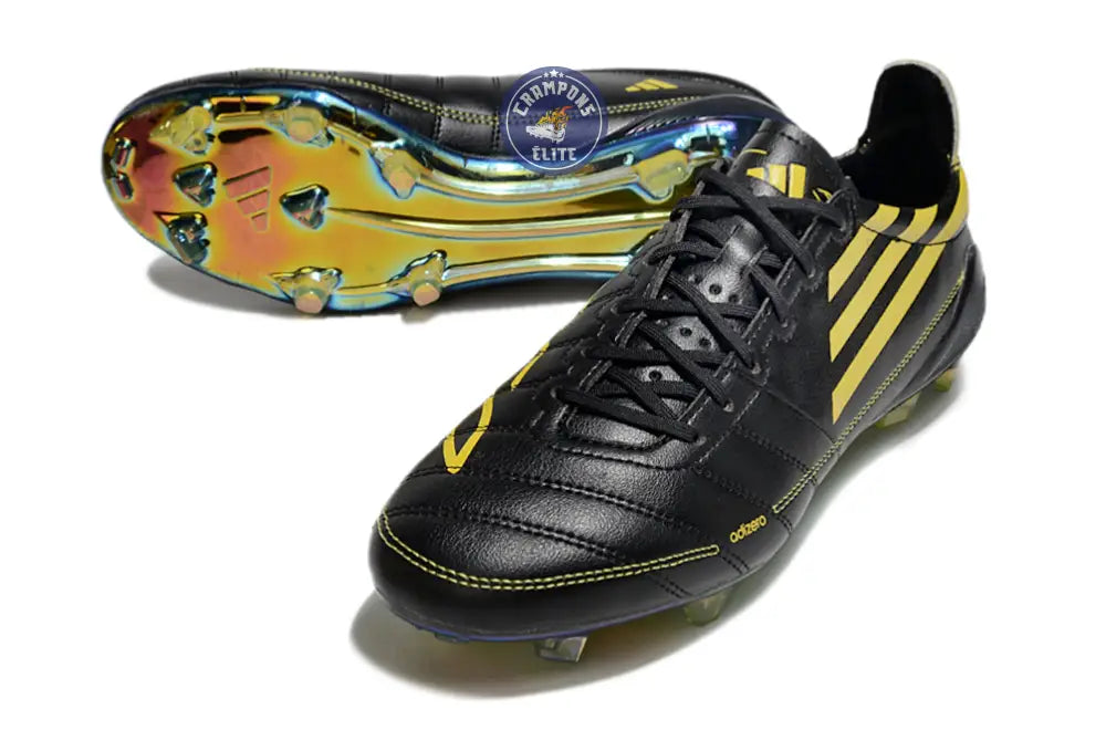 Image of F50 ELITE ADIZERO 2010 FG REMAKE - NOIR/JAUNE ÉDITION LIMITÉE