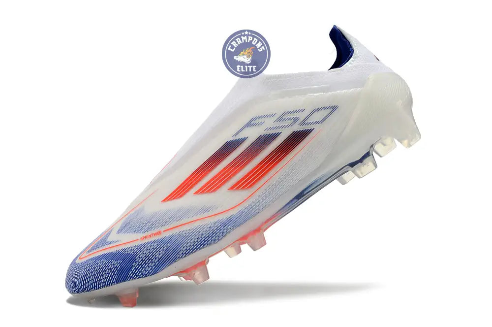 Image of F50 Elite Laceless FG Advancement - Blanc/Rouge/Bleu