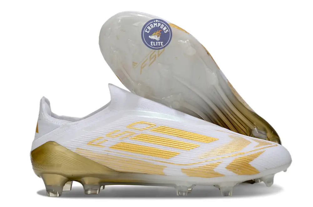 Image of F50 Elite Laceless FG - Blanc/Doré