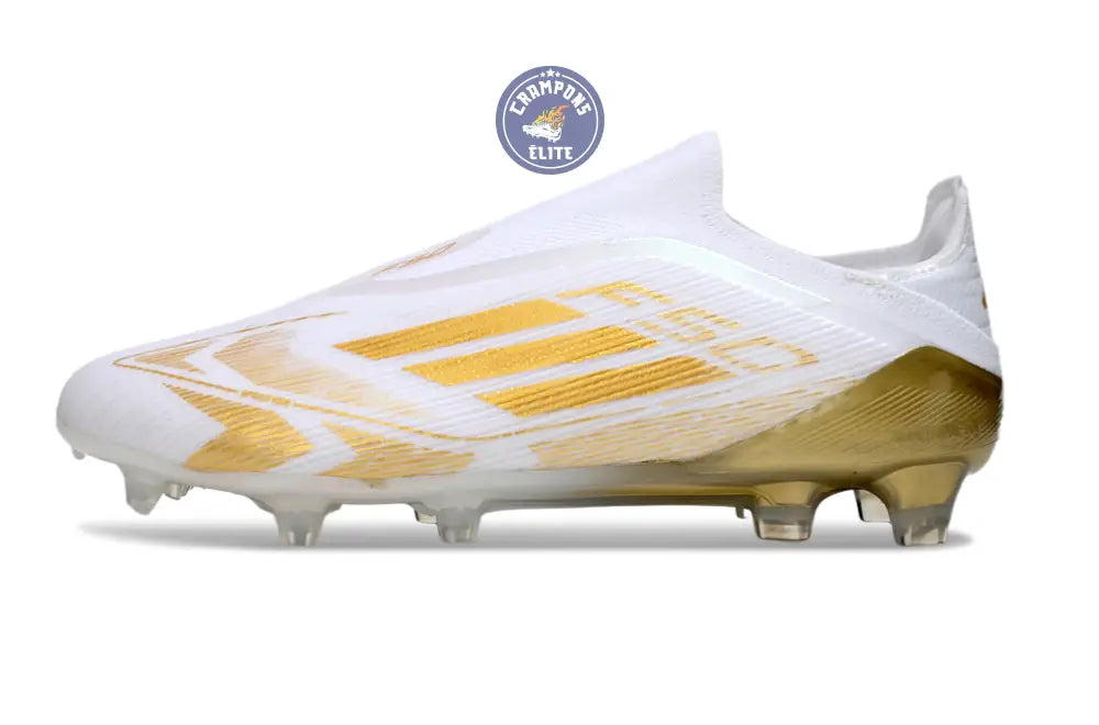 F50 Elite Laceless FG - Blanc/Doré