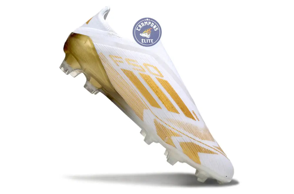 Image of F50 Elite Laceless FG - Blanc/Doré