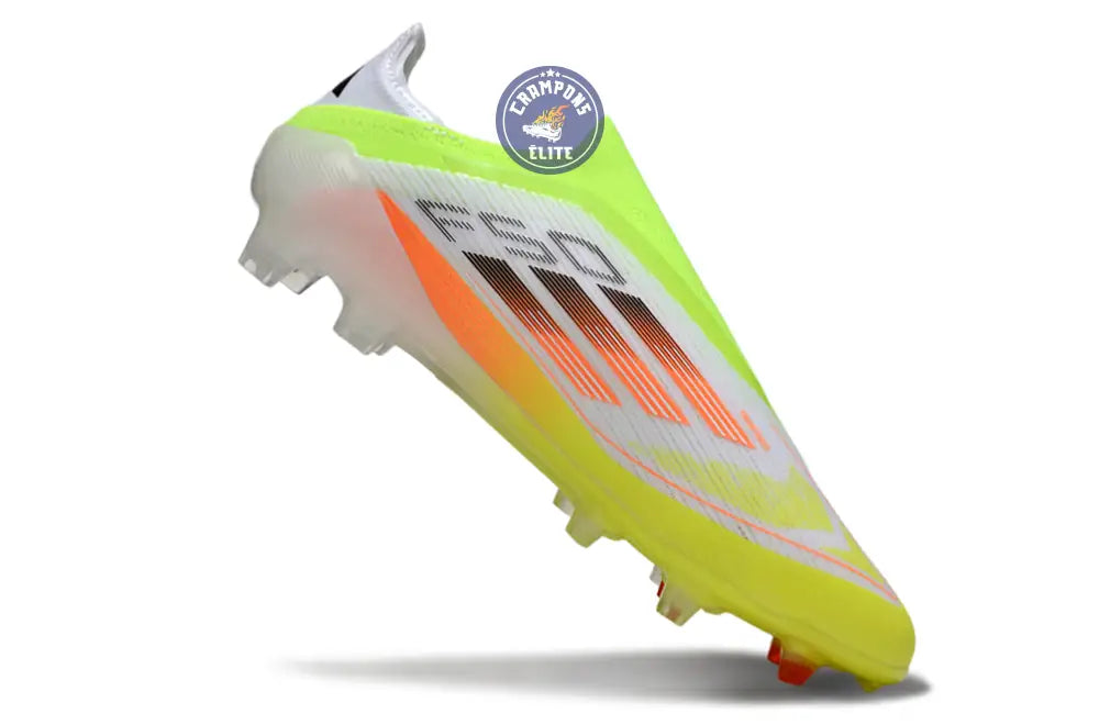 F50 Elite Laceless FG - Blanc/Orange/Vert/Jaune