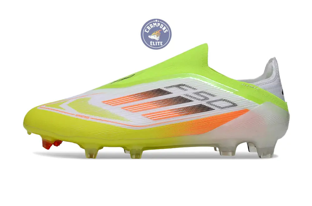 F50 Elite Laceless FG - Blanc/Orange/Vert/Jaune