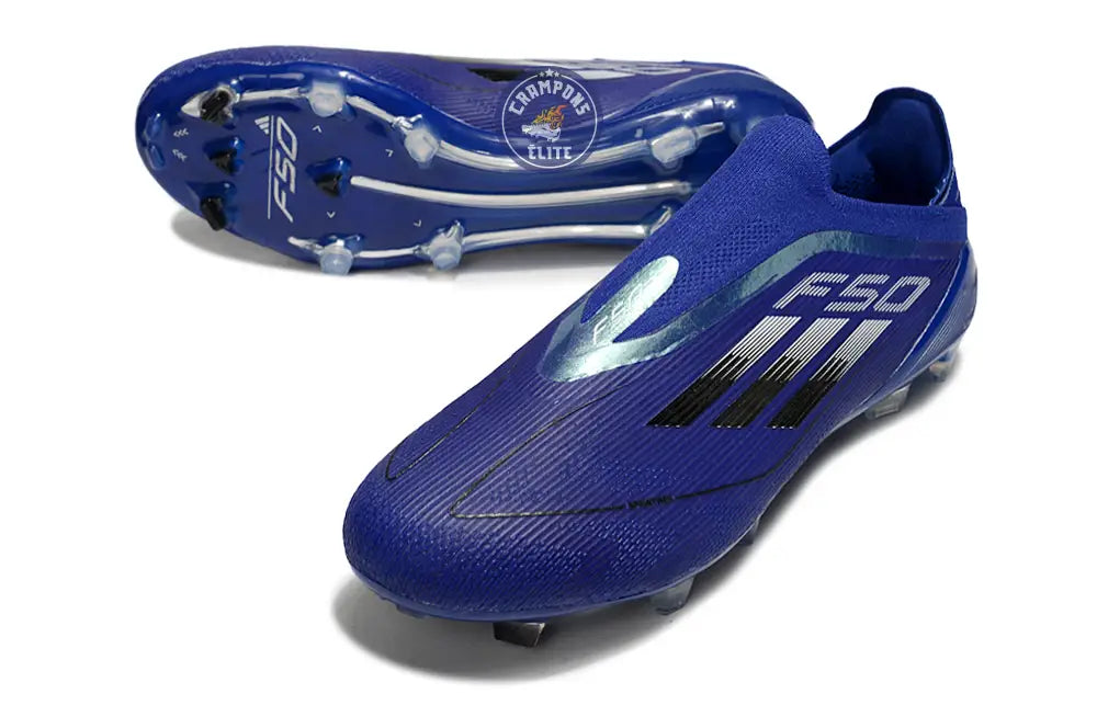 Image of F50 Elite Laceless FG - Bleu/Noir