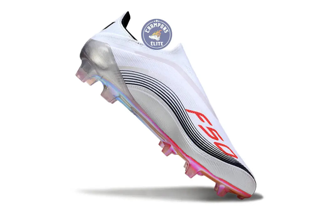 Image of F50 Elite Laceless FG - Messi Prestig10 - Blanc/Noir/Rouge