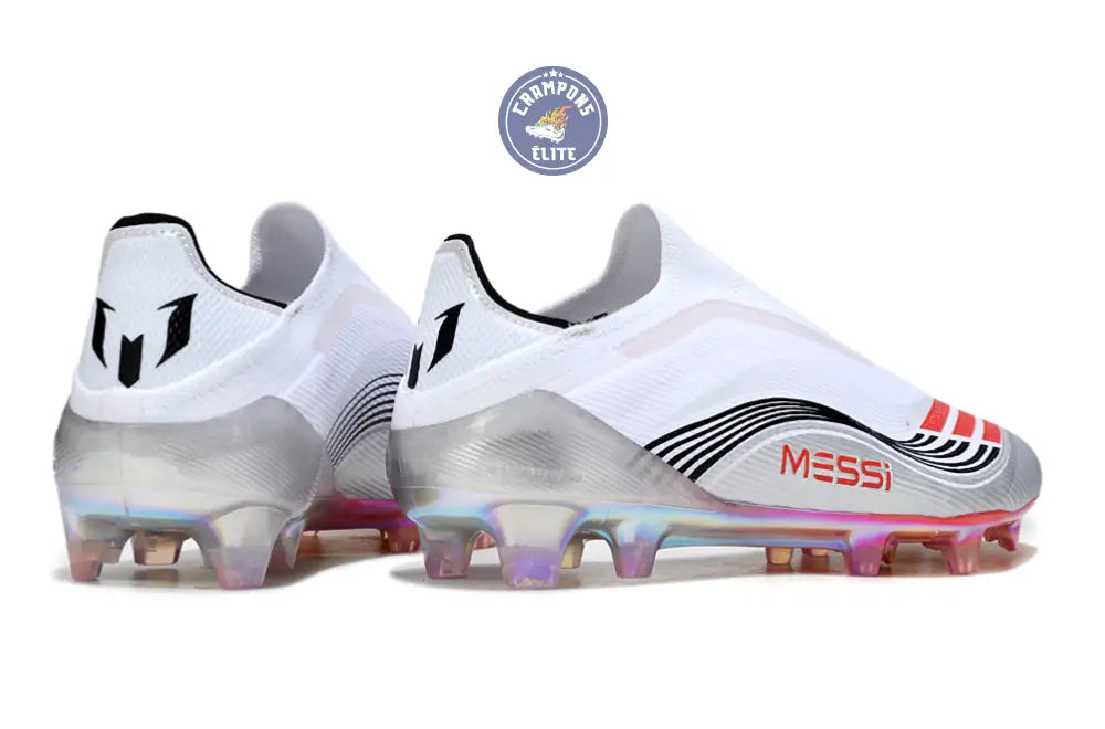 Image of F50 Elite Laceless FG - Messi Prestig10 - Blanc/Noir/Rouge