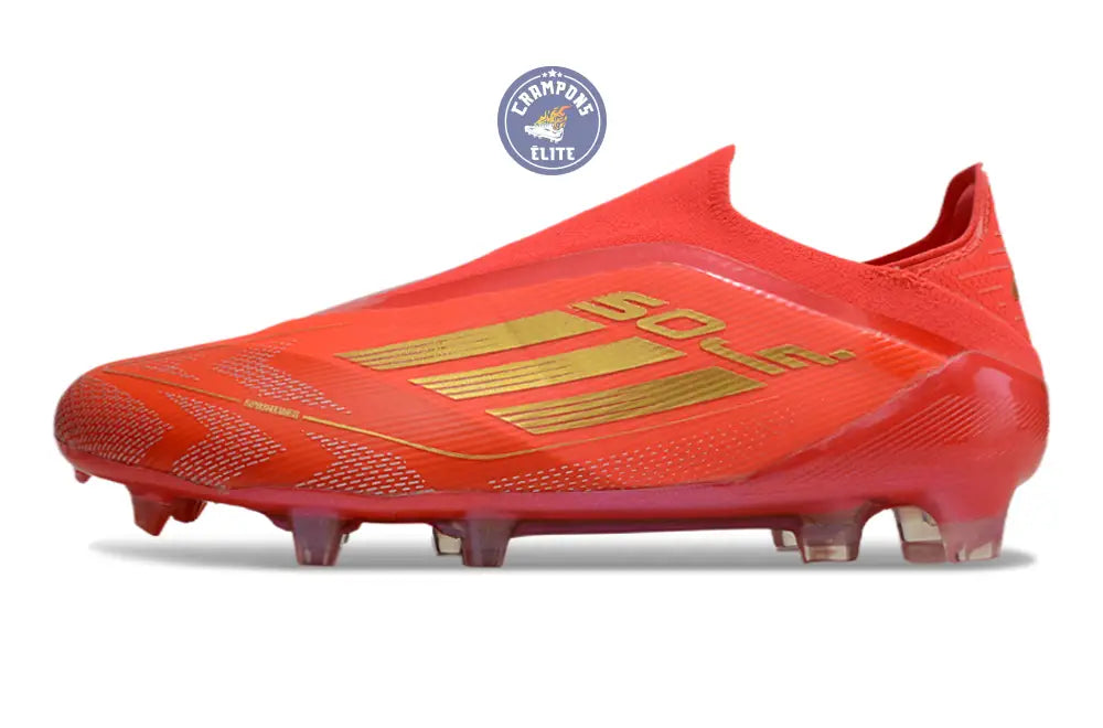 F50 Elite Laceless FG Mo Salah - Rouge/Or