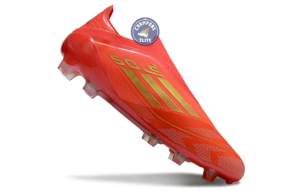 Image of F50 Elite Laceless FG Mo Salah - Rouge/Or