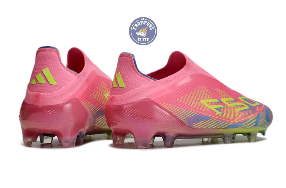 Image of F50 Elite Laceless FG Mystic Victory - Lucid Pink/Lucid Lemon/Blue Fusion