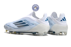Image of F50 Elite Laceless FG Polar Victory - Blanc/Argenté/Bleu