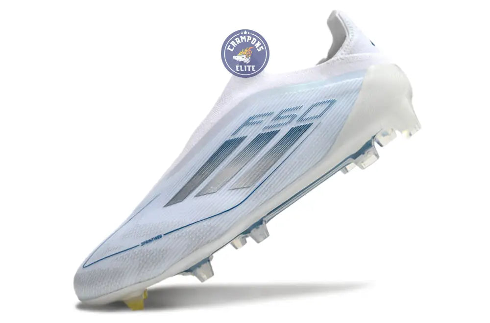 Image of F50 Elite Laceless FG Polar Victory - Blanc/Argenté/Bleu