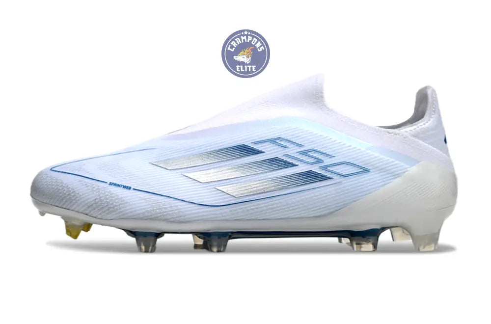 Image of F50 Elite Laceless FG Polar Victory - Blanc/Argenté/Bleu