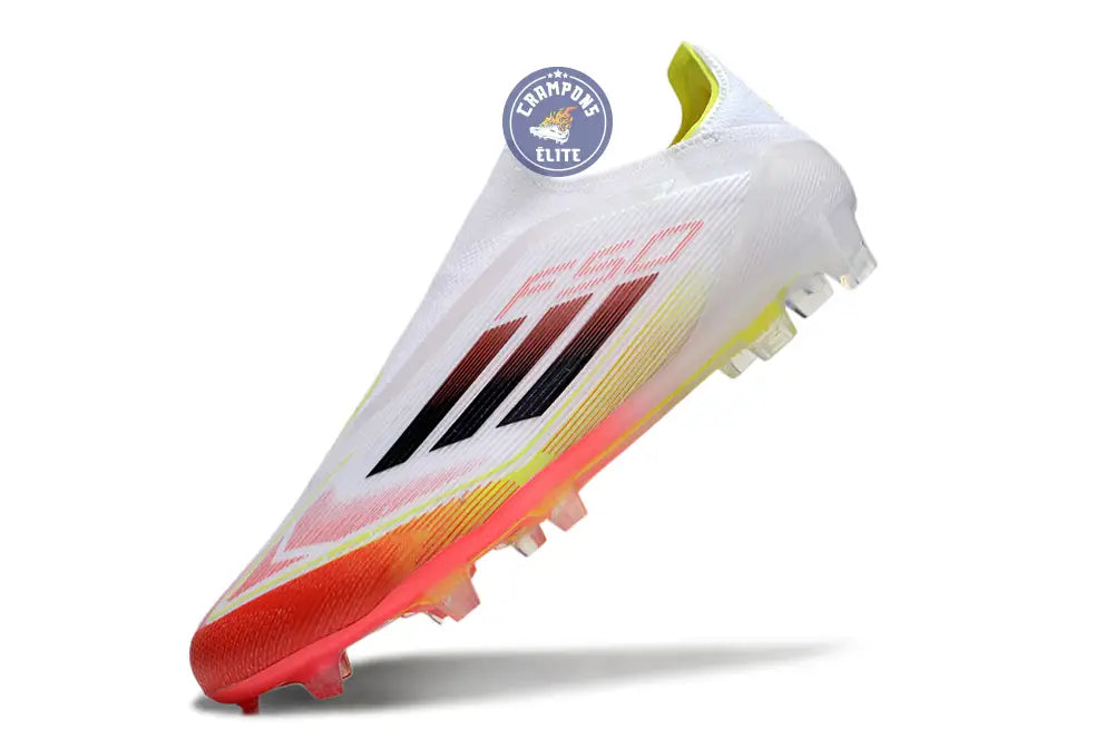 Image of F50 Elite Laceless FG Pure Victory - Blanc/Lucid Red/Jaune