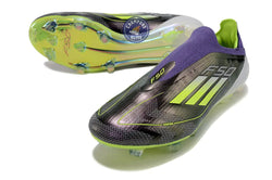 Image of F50 Elite Laceless FG Reborn - Violet/Blanc/Lucid Lemon ÉDITION LIMITÉE