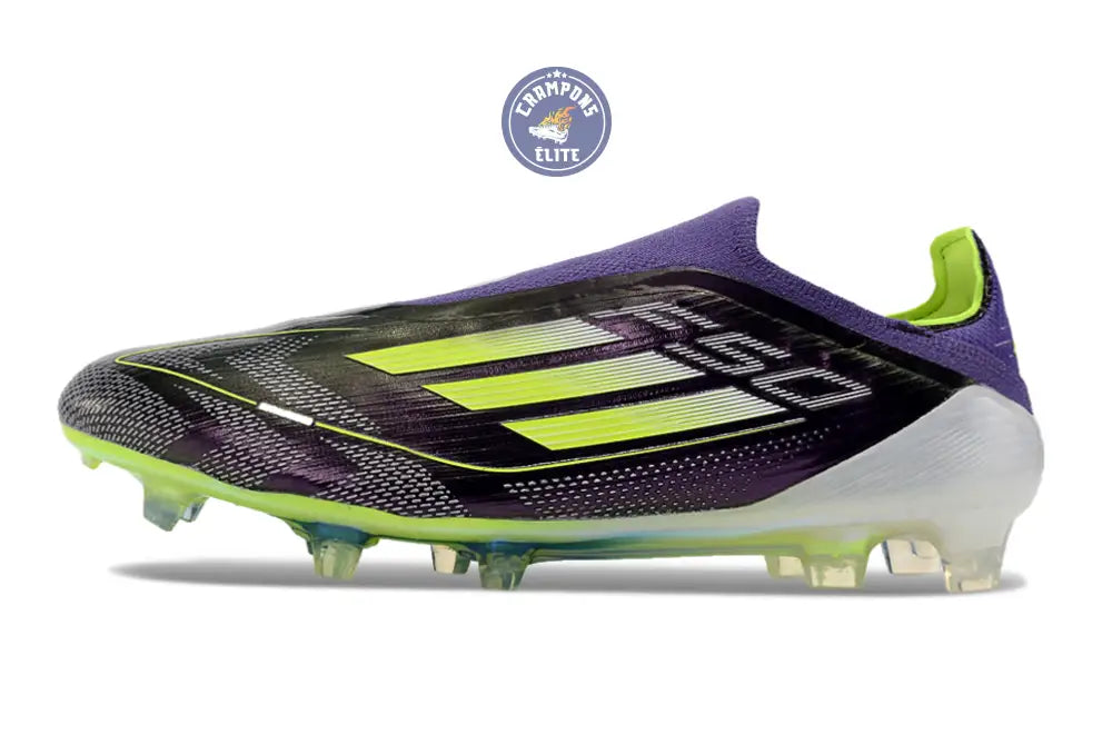Image of F50 Elite Laceless FG Reborn - Violet/Blanc/Lucid Lemon ÉDITION LIMITÉE