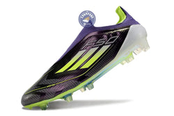 Image of F50 Elite Laceless FG Reborn - Violet/Blanc/Lucid Lemon ÉDITION LIMITÉE