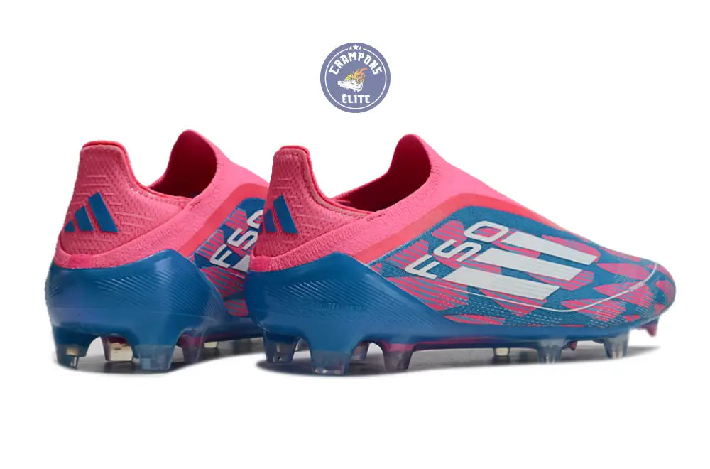 Image of F50 Elite Laceless FG Reemergence - Bleu/Blanc/Rose