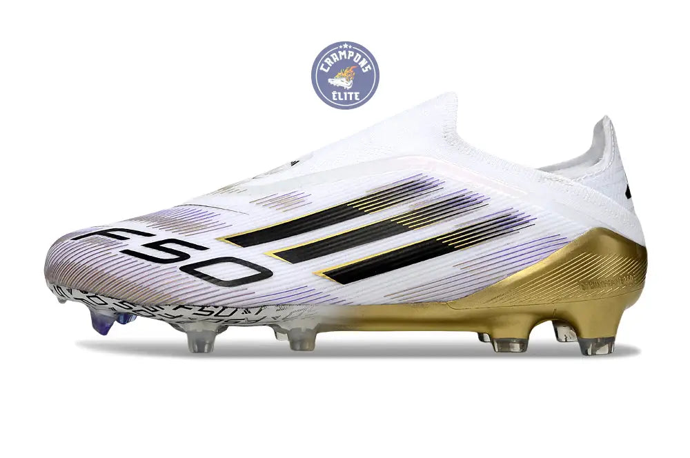 Image of F50 Elite Laceless FG Road to Glory - Blanc/Noir/Doré