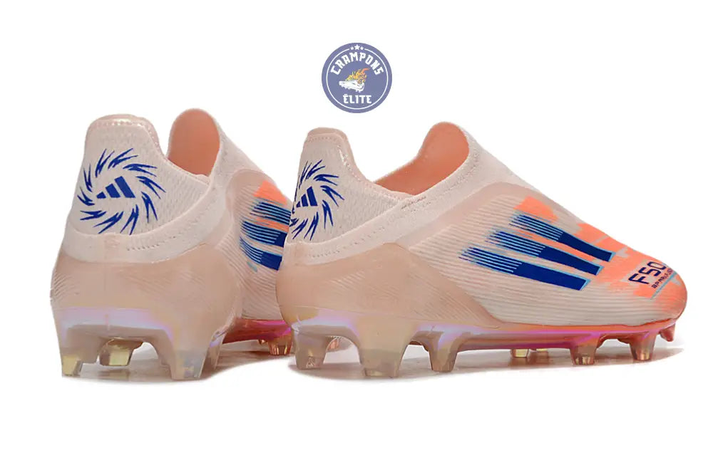 Image of F50 Elite Laceless FG - Beige/Orange/Bleu