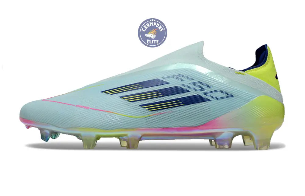 F50 Elite Laceless FG Stellar Icon - Almost Blue/Bleu/Jaune