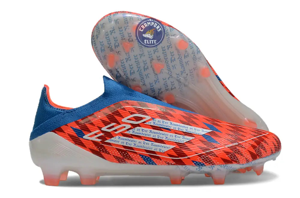 F50 Elite Laceless FG Thomas Müller Raumdeuter - Rouge/Blanc/Bleu ÉDITION LIMITÉE