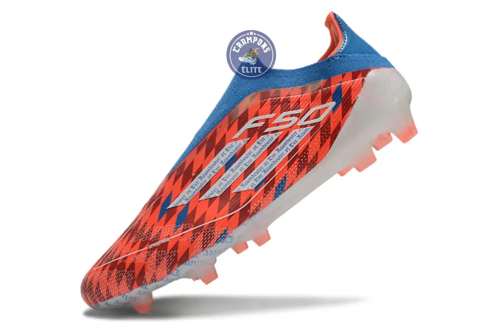 F50 Elite Laceless FG Thomas Müller Raumdeuter - Rouge/Blanc/Bleu ÉDITION LIMITÉE