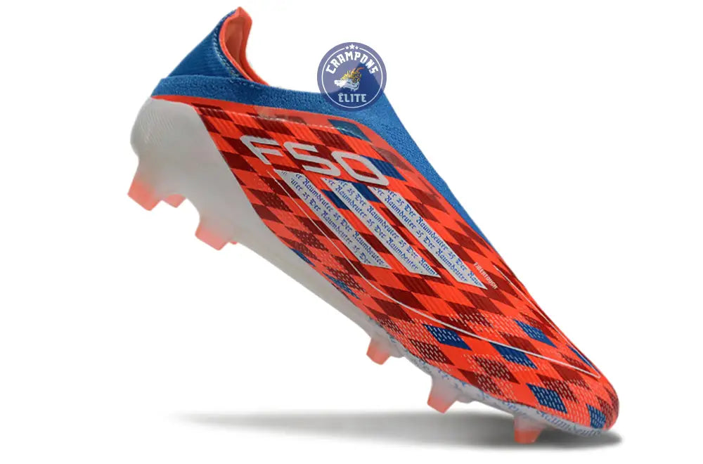 F50 Elite Laceless FG Thomas Müller Raumdeuter - Rouge/Blanc/Bleu ÉDITION LIMITÉE