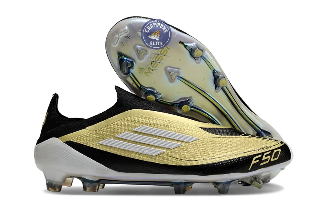 Image of F50 Elite Laceless FG Triunfo Dorado - Doré/Blanc/Noir