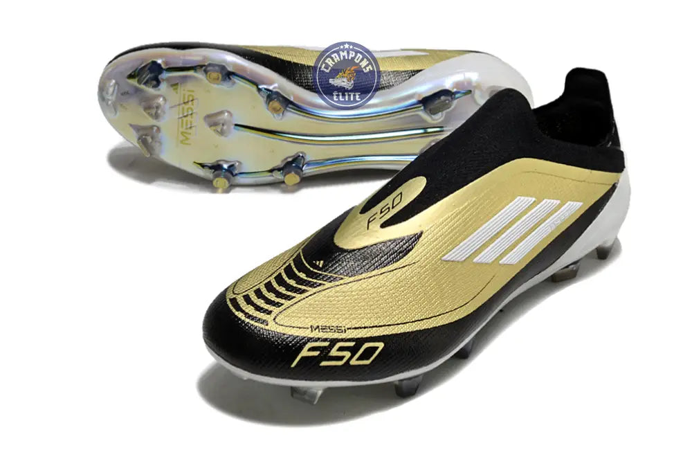F50 Elite Laceless FG Triunfo Dorado - Doré/Blanc/Noir