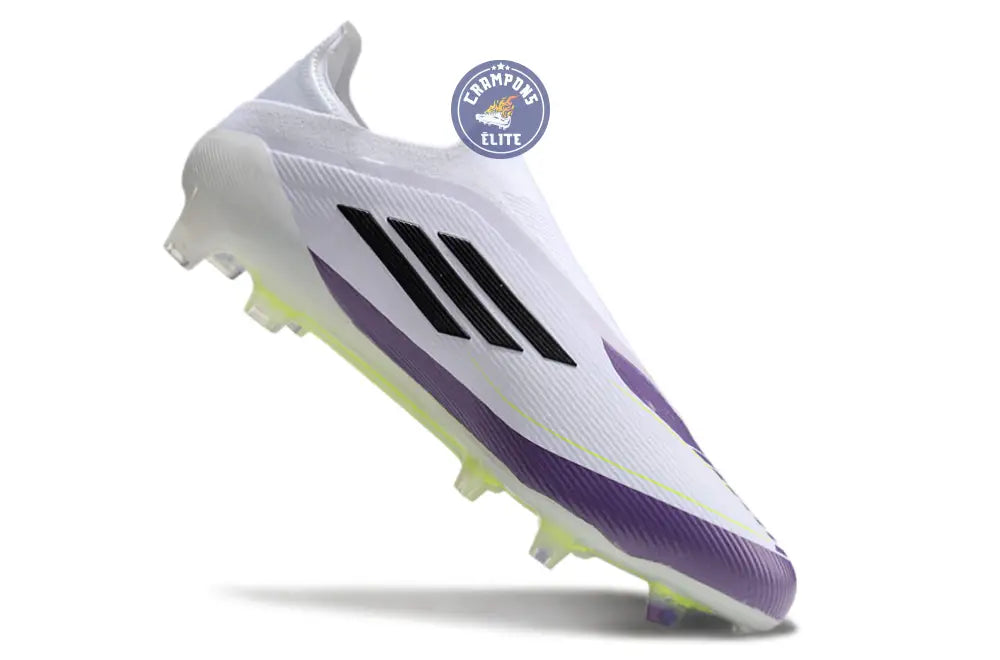 F50 Elite Laceless FG Triunfo Estelar - Blanc/Noir/Violet
