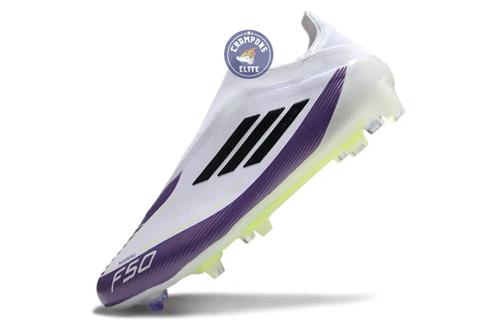 F50 Elite Laceless FG Triunfo Estelar - Blanc/Noir/Violet