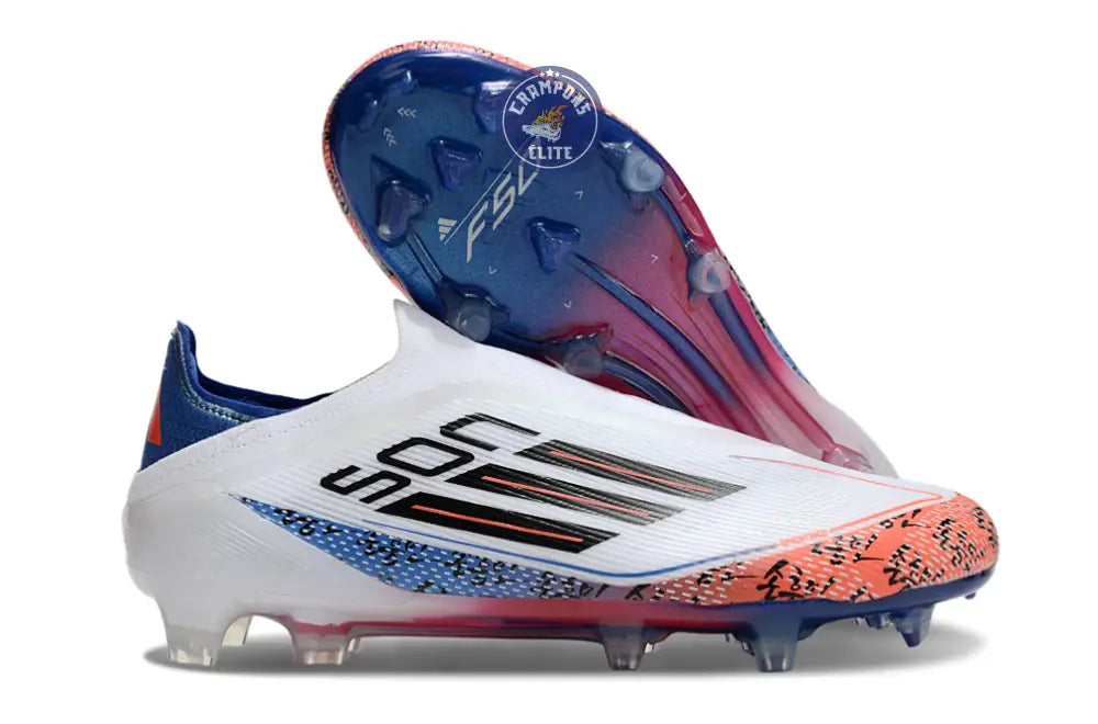 Image of F50 Elite Laceless FG x Heung Min Son - Blanc/Bleu/Rouge