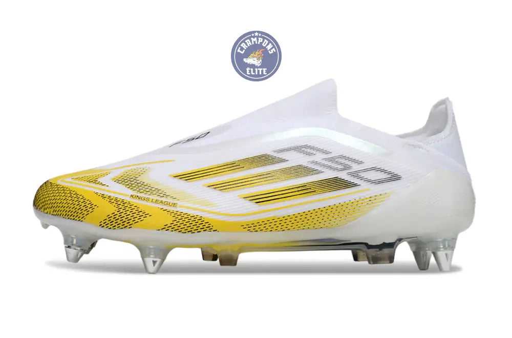 F50 Elite Laceless SG - Blanc/Jaune/Noir
