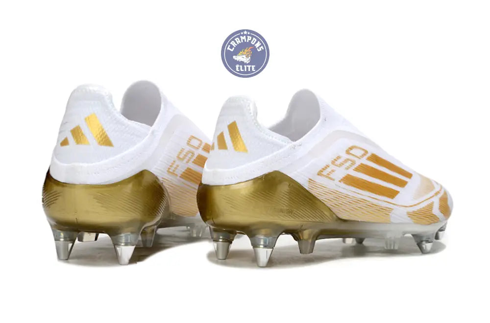 Image of F50 Elite Laceless SG - Blanc/Doré
