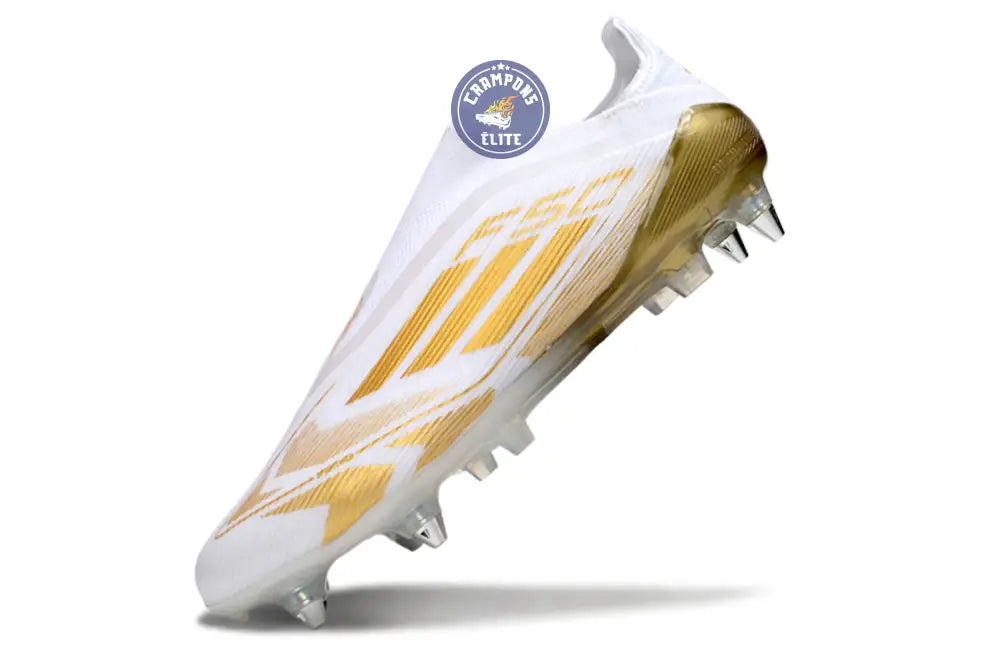 F50 Elite Laceless SG - Blanc/Doré