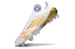 Image of F50 Elite Laceless SG - Blanc/Doré