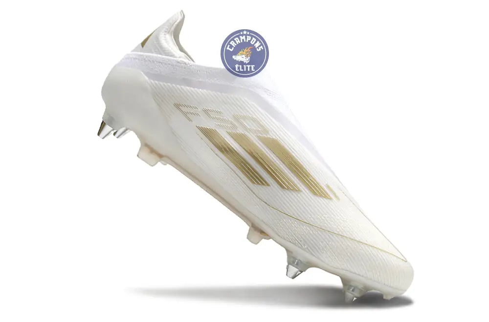 F50 Elite Laceless SG - Blanc/Doré