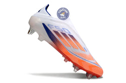 Image of F50 Elite Laceless SG - Blanc/Orange/Bleu
