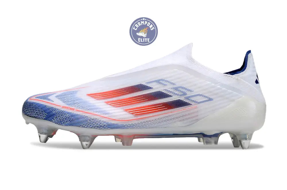 Image of F50 Elite Laceless SG - Blanc/Rouge/Bleu