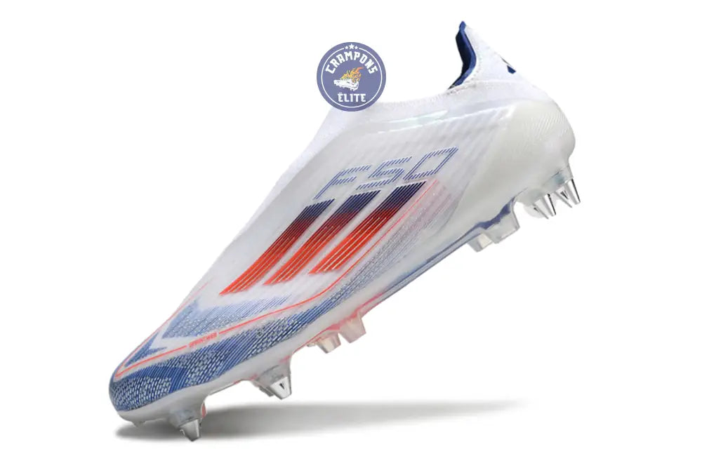 Image of F50 Elite Laceless SG - Blanc/Rouge/Bleu