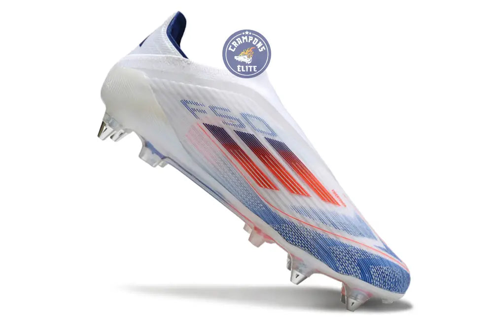 F50 Elite Laceless SG - Blanc/Rouge/Bleu