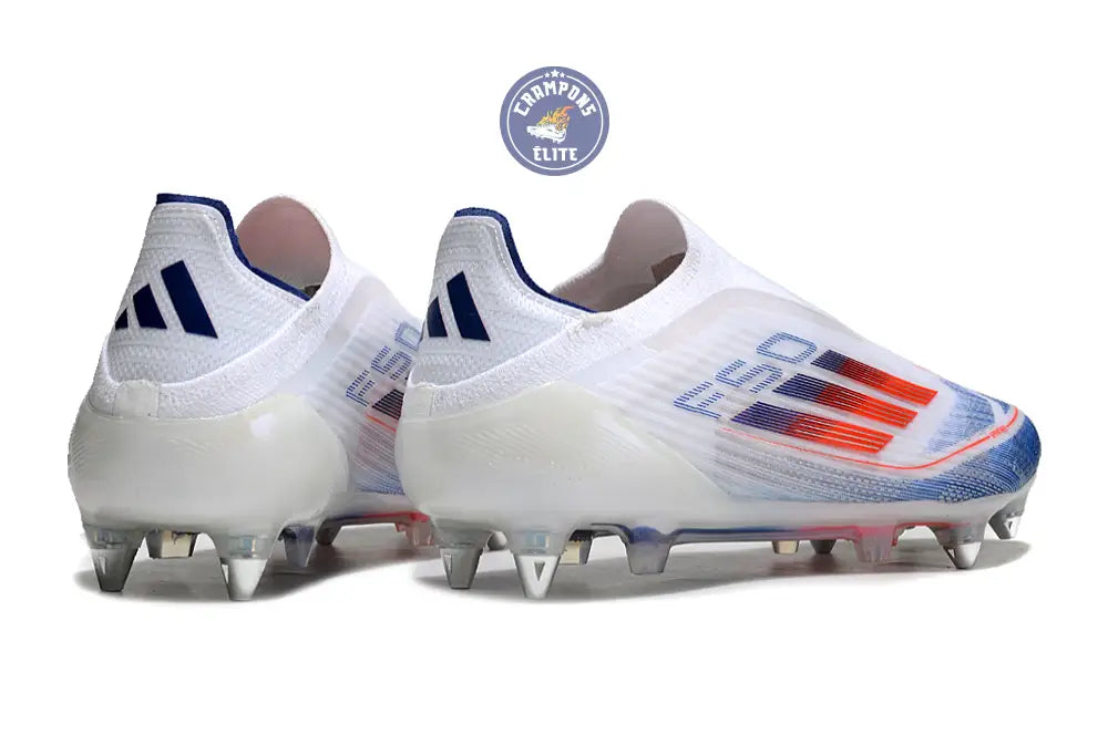 F50 Elite Laceless SG - Blanc/Rouge/Bleu