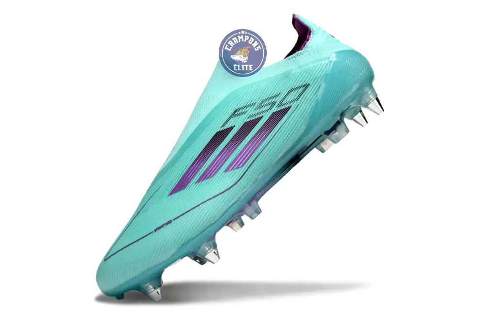 Image of F50 Elite Laceless SG - Bleu Turquoise/Violet