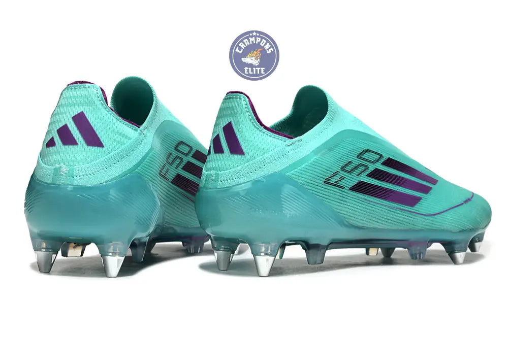 Image of F50 Elite Laceless SG - Bleu Turquoise/Violet