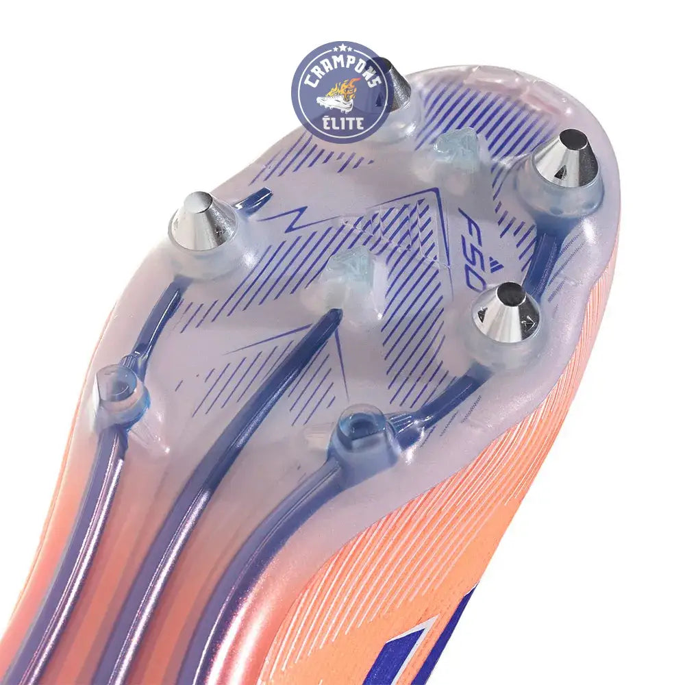 Image of F50 Elite Laceless SG Coral Blaze - Orange/Bleu SG